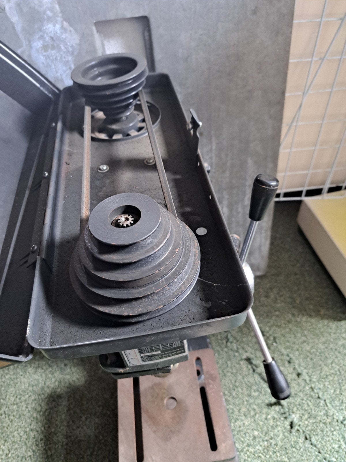 PUSH 13mm Boorkolom - 5 Snelheden, Doe-het-zelf en Verbouw, Gereedschap | Boormachines, Gebruikt, Kolomboormachine, Minder dan 400 watt