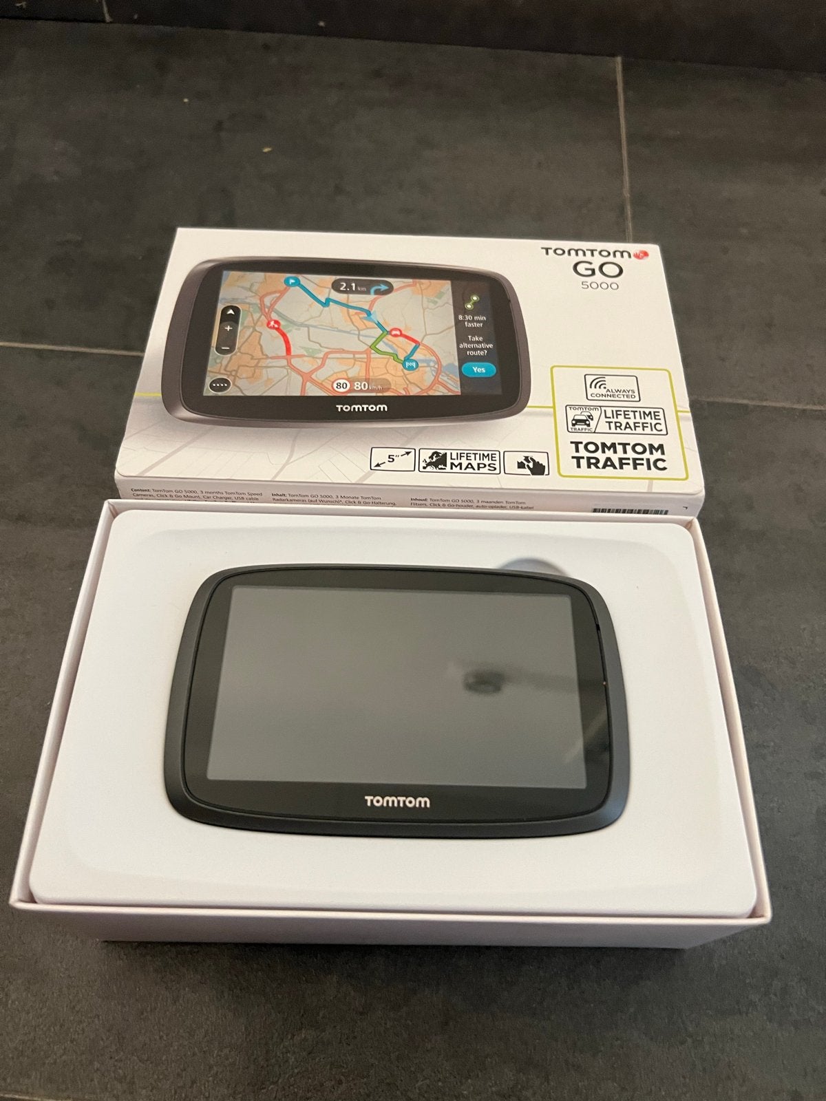 TomTom GO 5000 Navigatiesysteem - Zo goed als nieuw, Ophalen of Verzenden, Zo goed als nieuw
