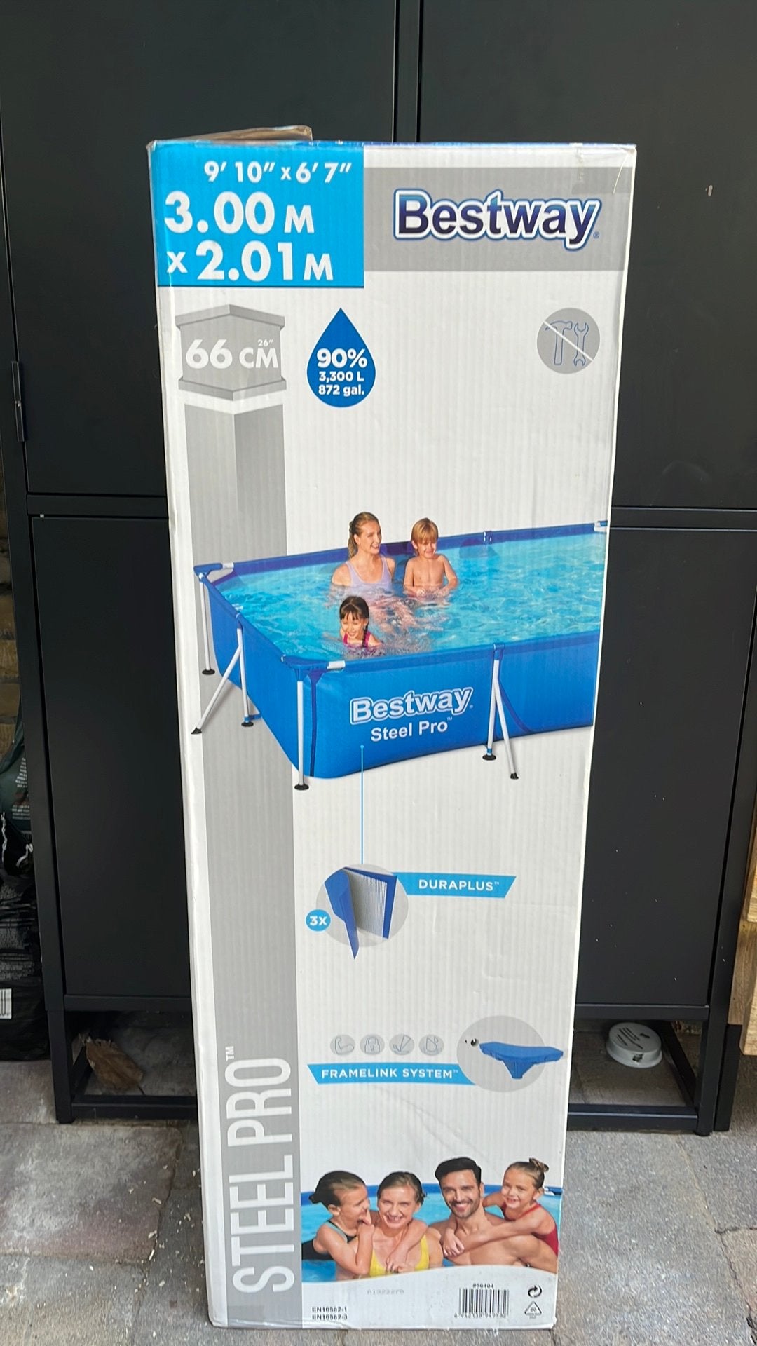 Bestway Steel Pro zwembad 300x201x66 cm, Ophalen, Zo goed als nieuw, Opzetzwembad, 200 tot 400 cm