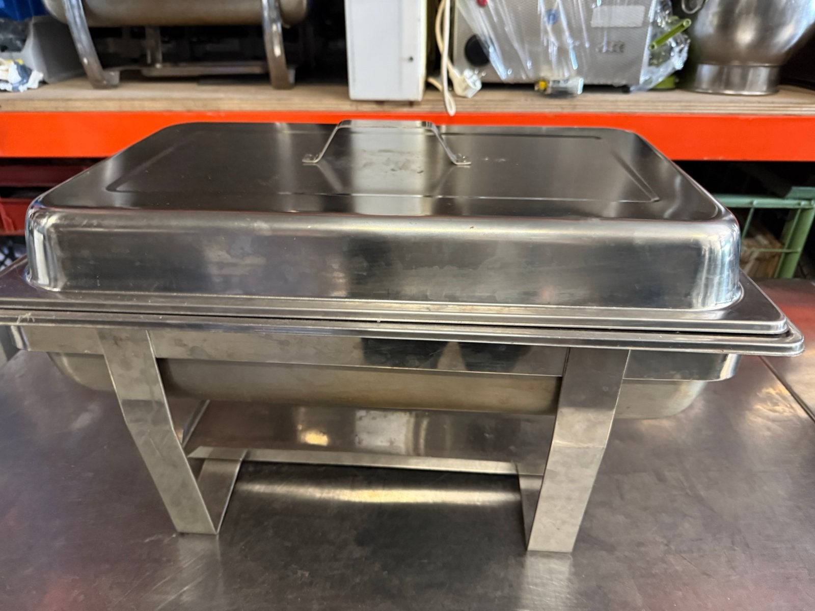 chafing dishes met binnenbak, Ophalen
