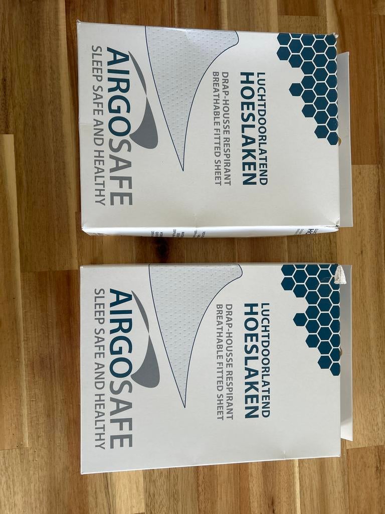 2x AIRGOSAFE LUCHTDOORLATEND HOESLAKEN WIT, Ophalen, Jongetje of Meisje, Nieuw, Wit