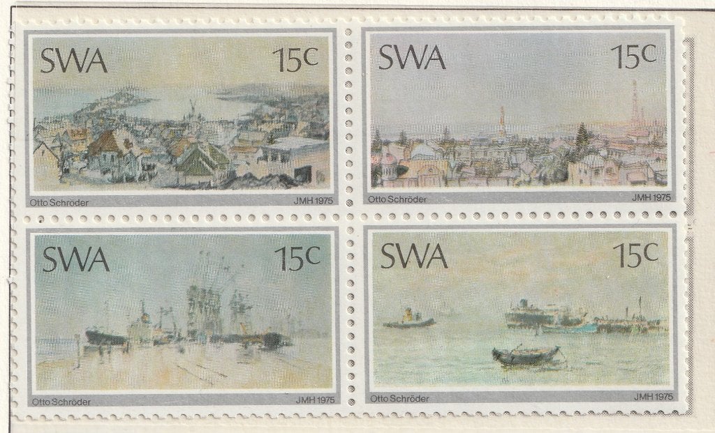 Zuid W. Afrika Michel nr. 409-412 Postfris Blok van 4, Verzenden, Zuid-Afrika, Postfris