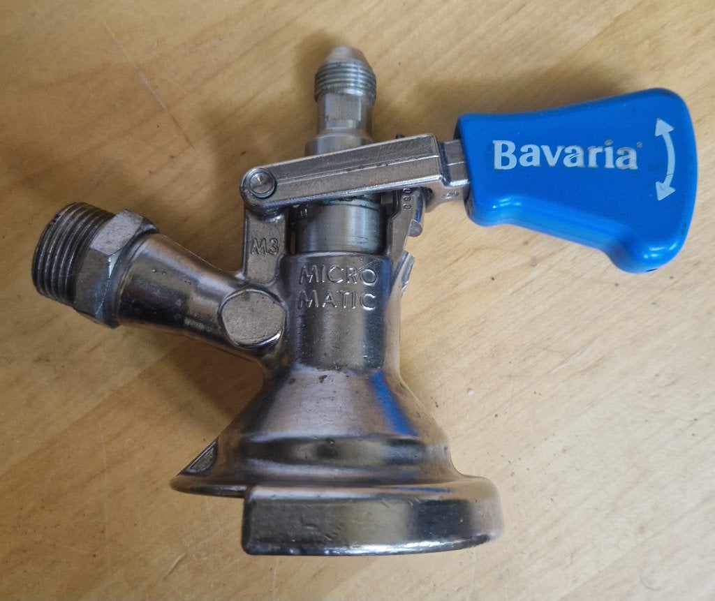 vlakke micro matic fustkoppeling , type A/ Bavaria IGST, Witgoed en Apparatuur, Thuistaps, Ophalen of Verzenden, Gebruikt, Overige merken