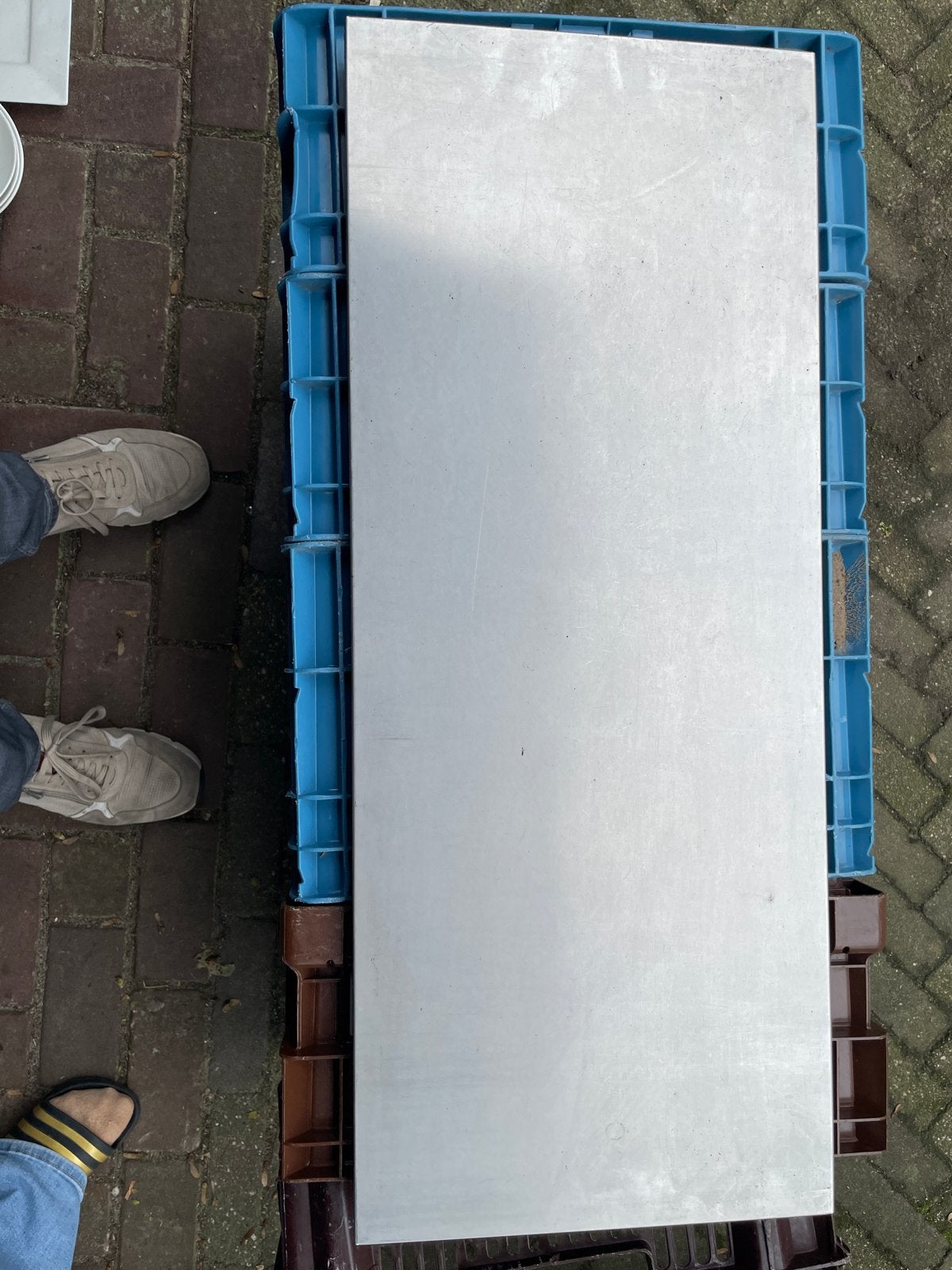 4 aluminium platen, Ophalen of Verzenden, Gebruikt, Aluminium