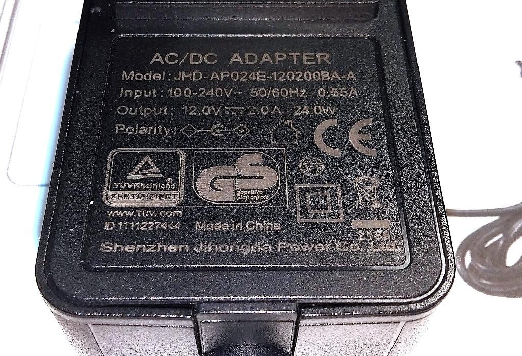JHD-AP024E-120200BA-A 12V 2A 24W Adapter Medion 3.5 x 1.35, Ophalen of Verzenden, Zo goed als nieuw, Jihongda Medion Thomson