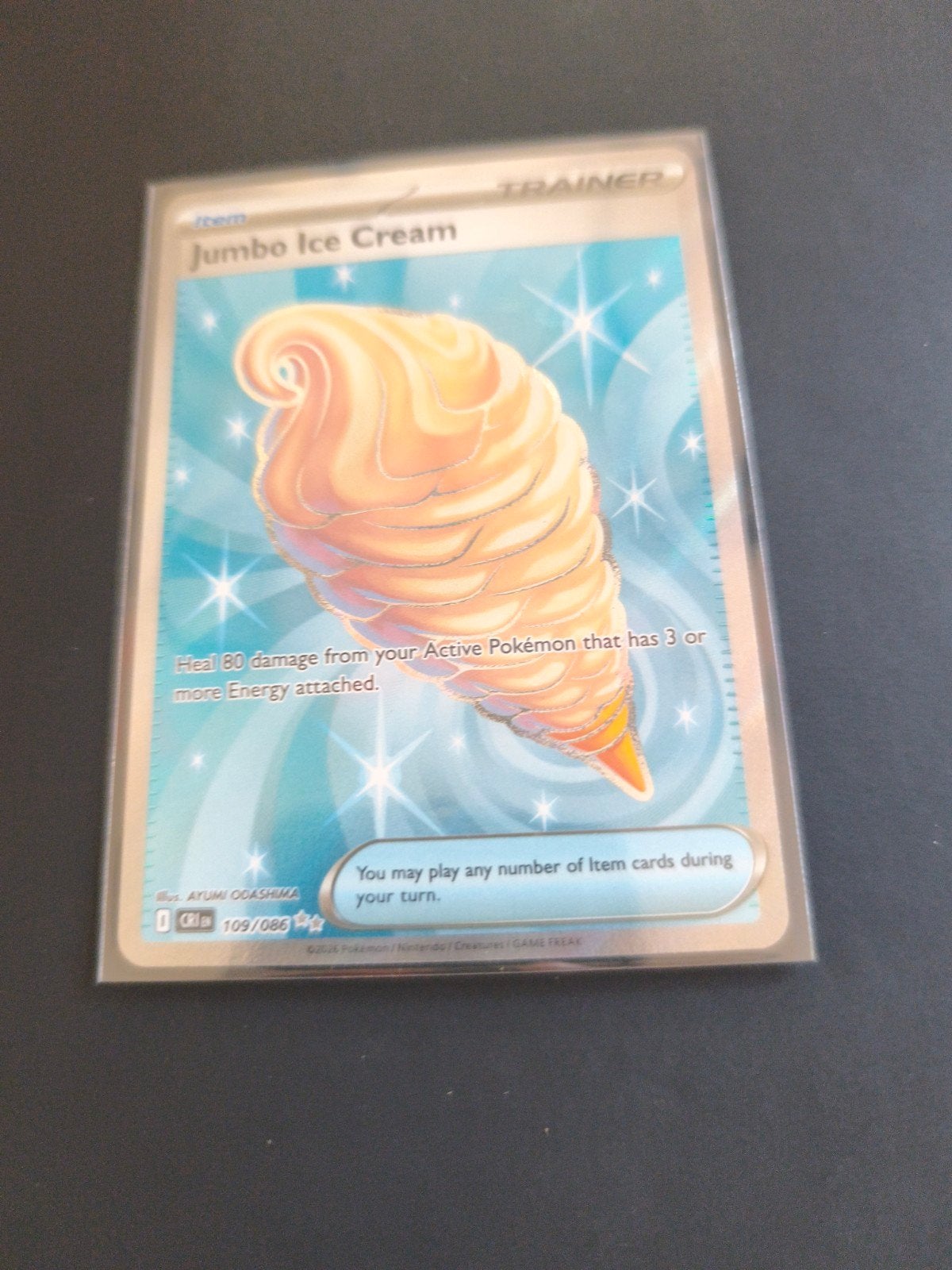 109 Jumbo Ice Cream Chaos Rising Pokemon TCG, Ophalen of Verzenden, Zo goed als nieuw