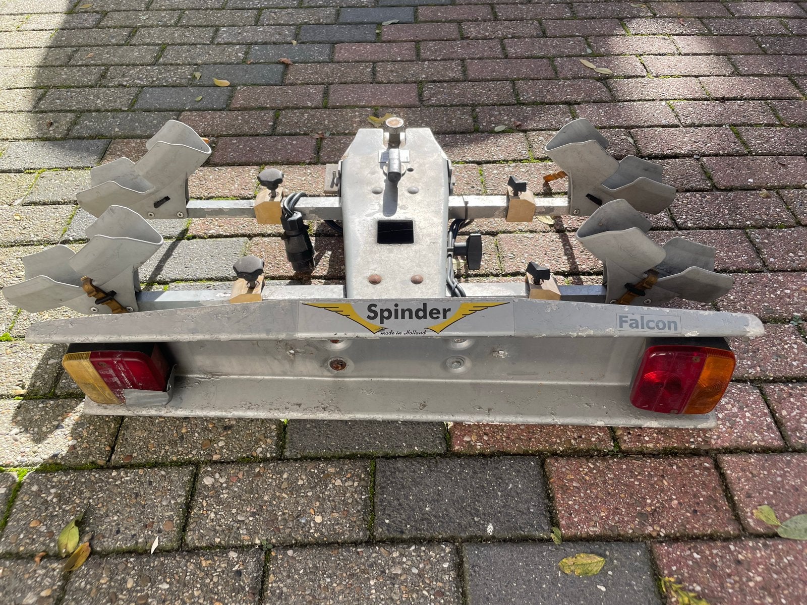 Spinder Falcon fietsendrager voor 2 fietsen € 25.-, Ophalen, 2 fietsen, Gebruikt, Trekhaakdrager