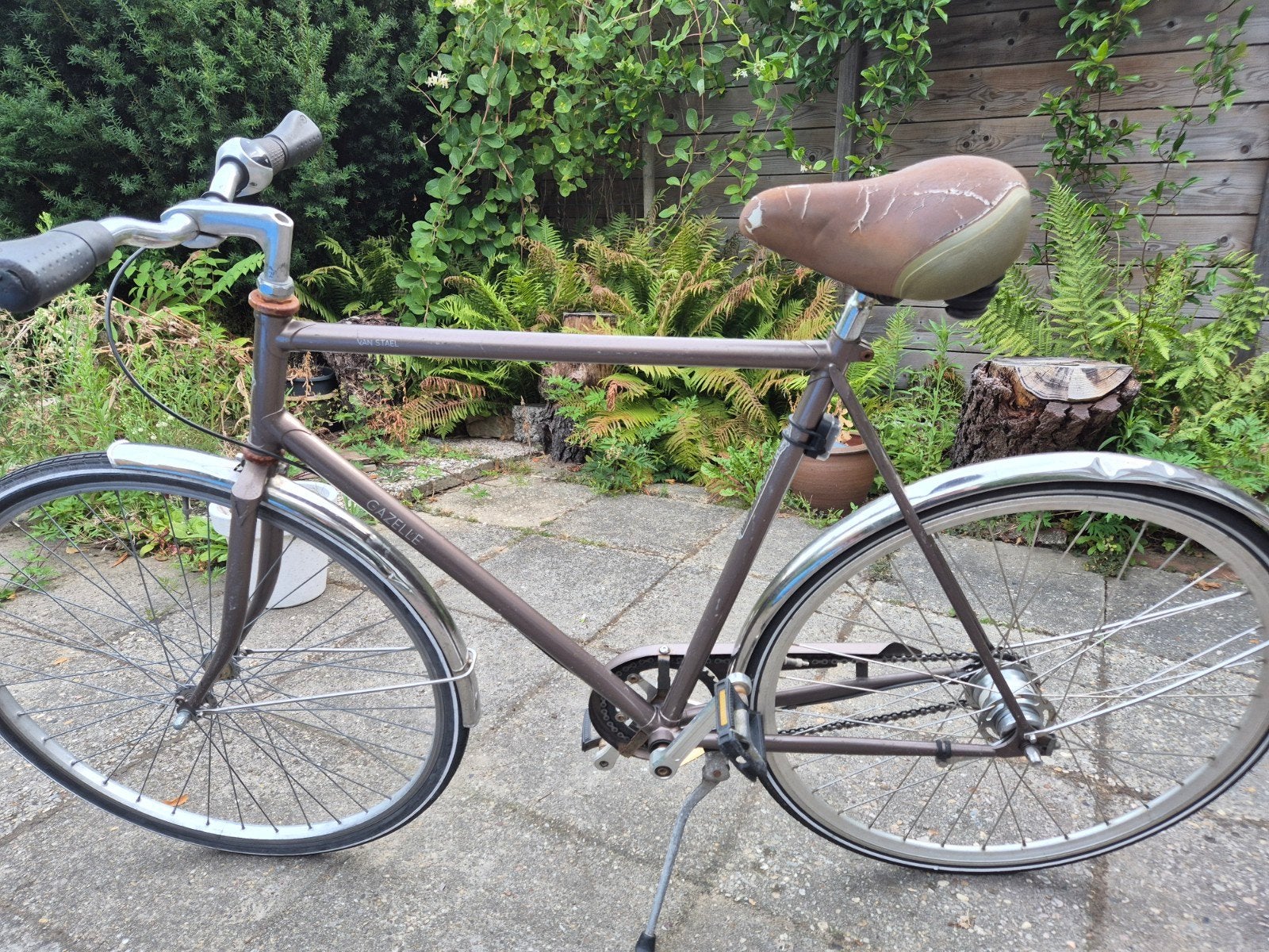 Gazelle stadsfiets met 7 versnellingen (retro look), Fietsen en Brommers, Ophalen, Velgrem, Versnellingen, Gazelle