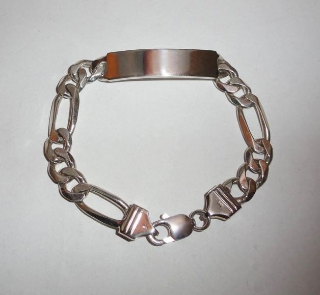 Armband 925 zilver met graveerplaatje, Sieraden, Tassen en Uiterlijk, Armbanden, Ophalen of Verzenden, Nieuw, Zilver, Zilver