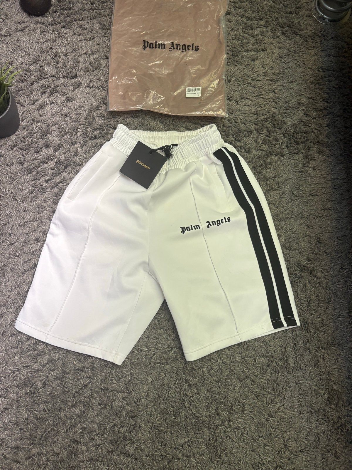 Palm Angels Shorts - Maat S, Kleding | Heren, Broeken en Pantalons, Ophalen of Verzenden, Nieuw, Maat 46 (S) of kleiner, Wit