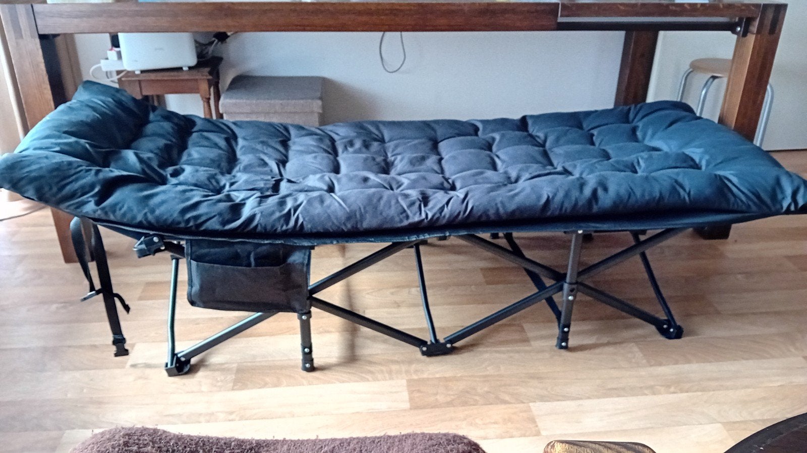 Nieuw opklapbaar veldbed/stretcher met kussen en zijvak, Caravans en Kamperen, Ophalen, Nieuw