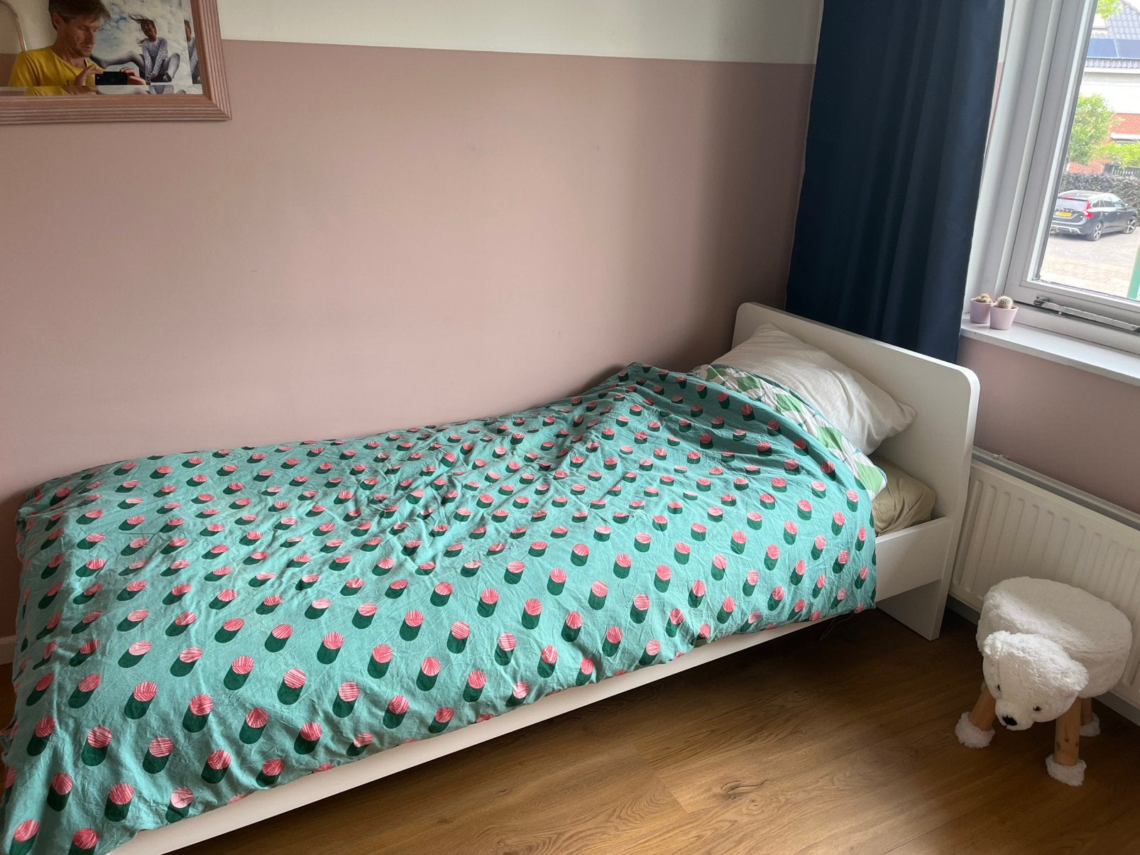 Eenpersoons Ikea bed, Ophalen, Zo goed als nieuw, Eenpersoons