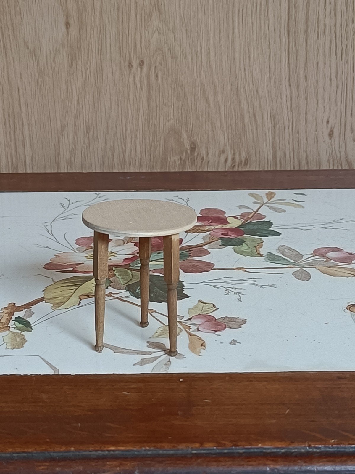 Planten tafeltje poppenhuis 1:12, Ophalen of Verzenden, Zo goed als nieuw, Poppenhuis