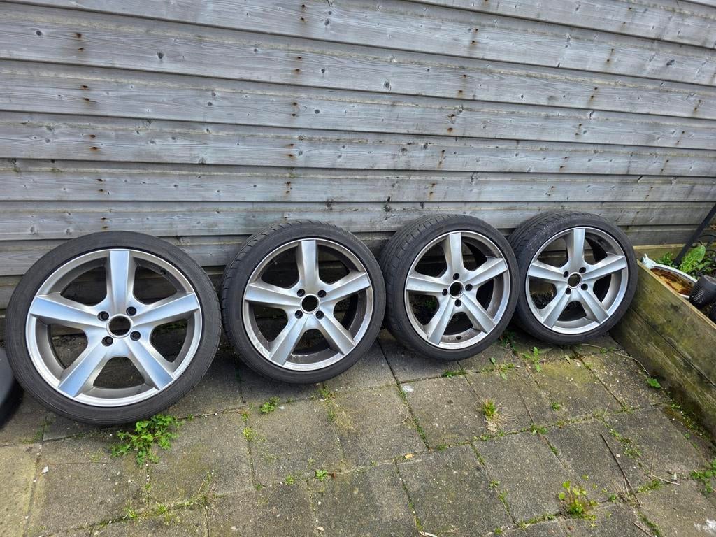 Dunlop Sport Maxx zomerbanden met velgen, Auto-onderdelen, Banden en Velgen, Gebruikt, Banden en Velgen, 17 inch, Ophalen of Verzenden