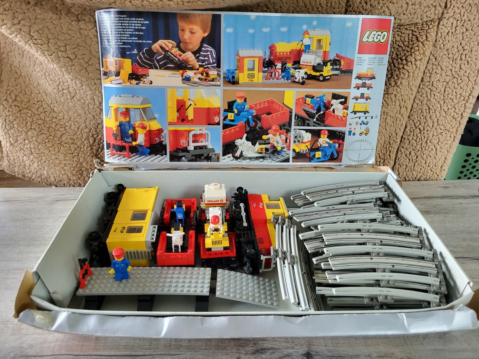Lego goederentrein 7735, Kinderen en Baby's, Speelgoed | Duplo en Lego, Lego, Compleet, Ophalen of Verzenden, Zo goed als nieuw