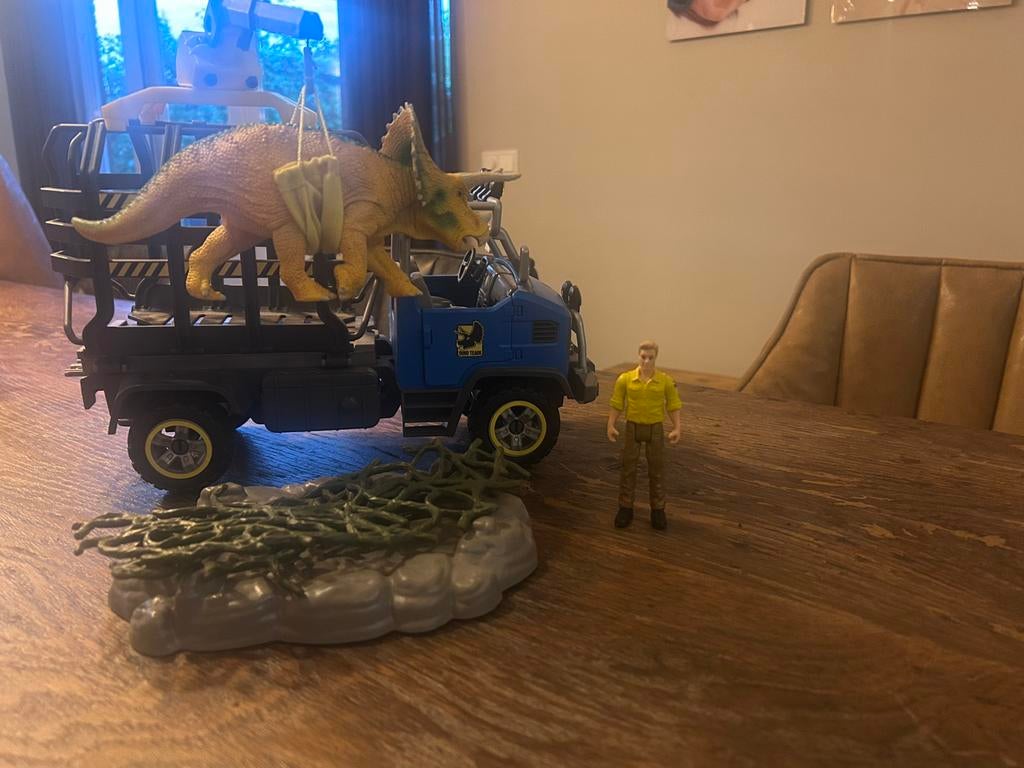 Schleich dino terreinwagen auto, Ophalen of Verzenden, Zo goed als nieuw, Jongen of Meisje