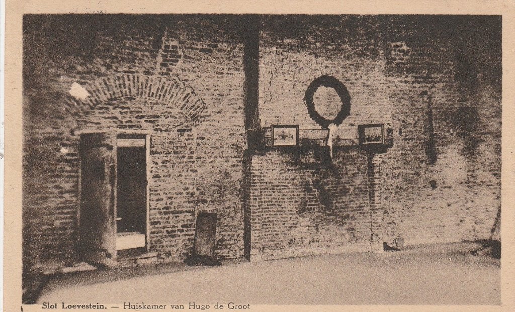 slot loevestein- huiskamer hugo de groot, Ophalen of Verzenden, 1940 tot 1960