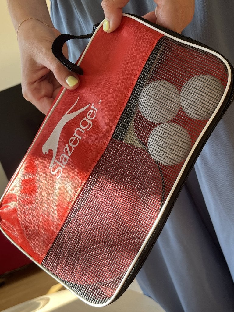 Slazenger Table Tennis Racquets + 3 balls, Sport en Fitness, Ophalen, Ballen, Overige merken, L00