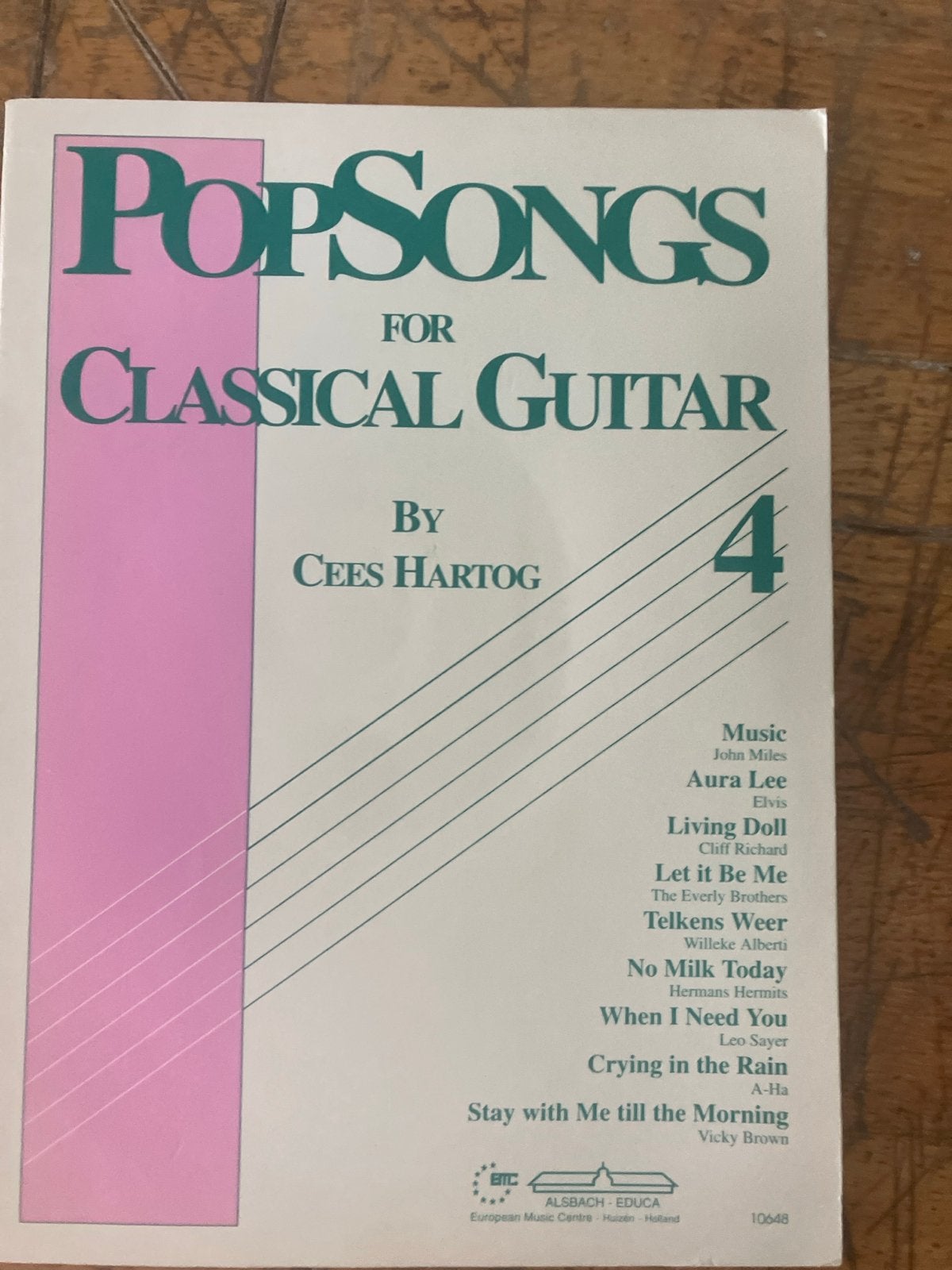 PopSongs for Classical Guitar - Cees Hartog Deel 4, Ophalen of Verzenden, Thema, Populair, Gitaar