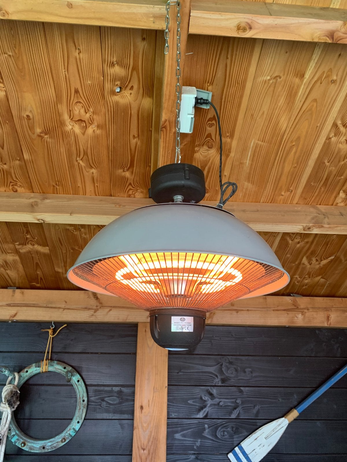 Fonteyn HCH600 Elektrische Terrasverwarmer 1500W, Ophalen, Gebruikt, Elektrisch, Plafond