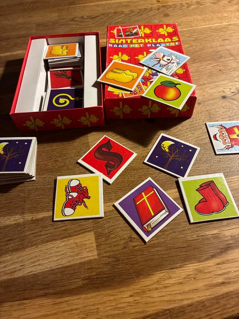 Sinterklaas Raad Het Plaatje memory spel, Ophalen of Verzenden, Gebruikt, Puzzelen