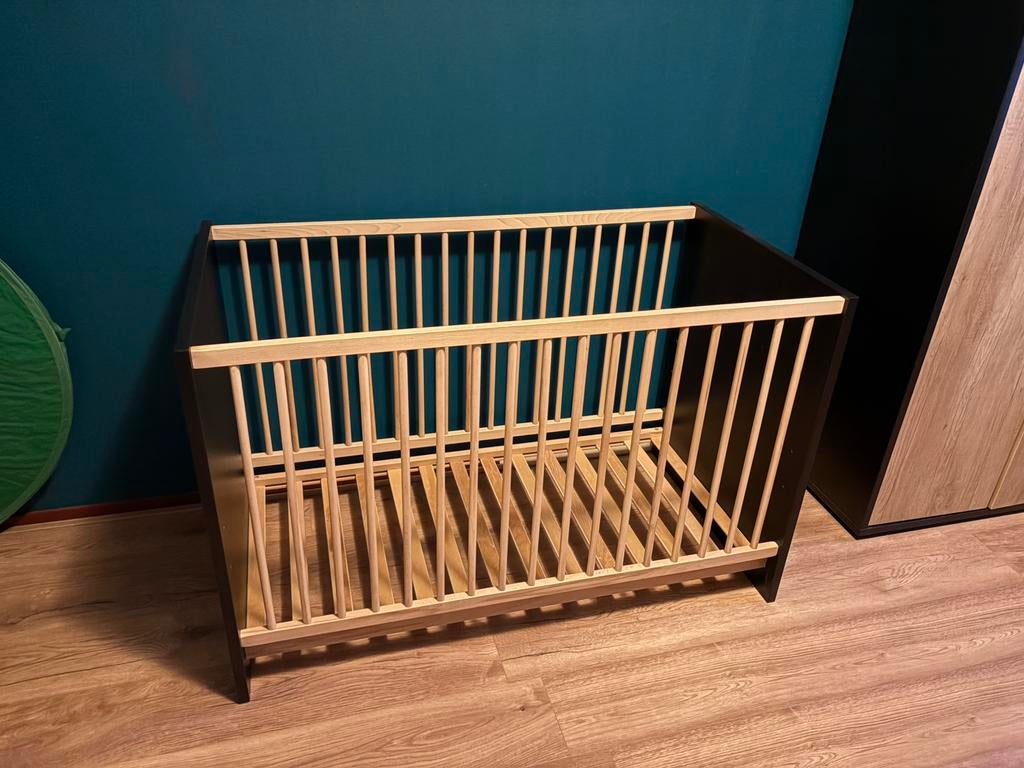 Bed voor matras 60 bij 120, Ophalen, Zo goed als nieuw, Minder dan 140 cm, Matras