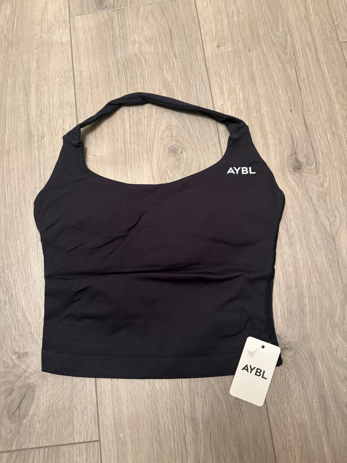 AYBL halter sporttop zwart - Maat S, Kleding | Dames, Zwart, Nieuw, Ophalen of Verzenden, Maat 36 (S)
