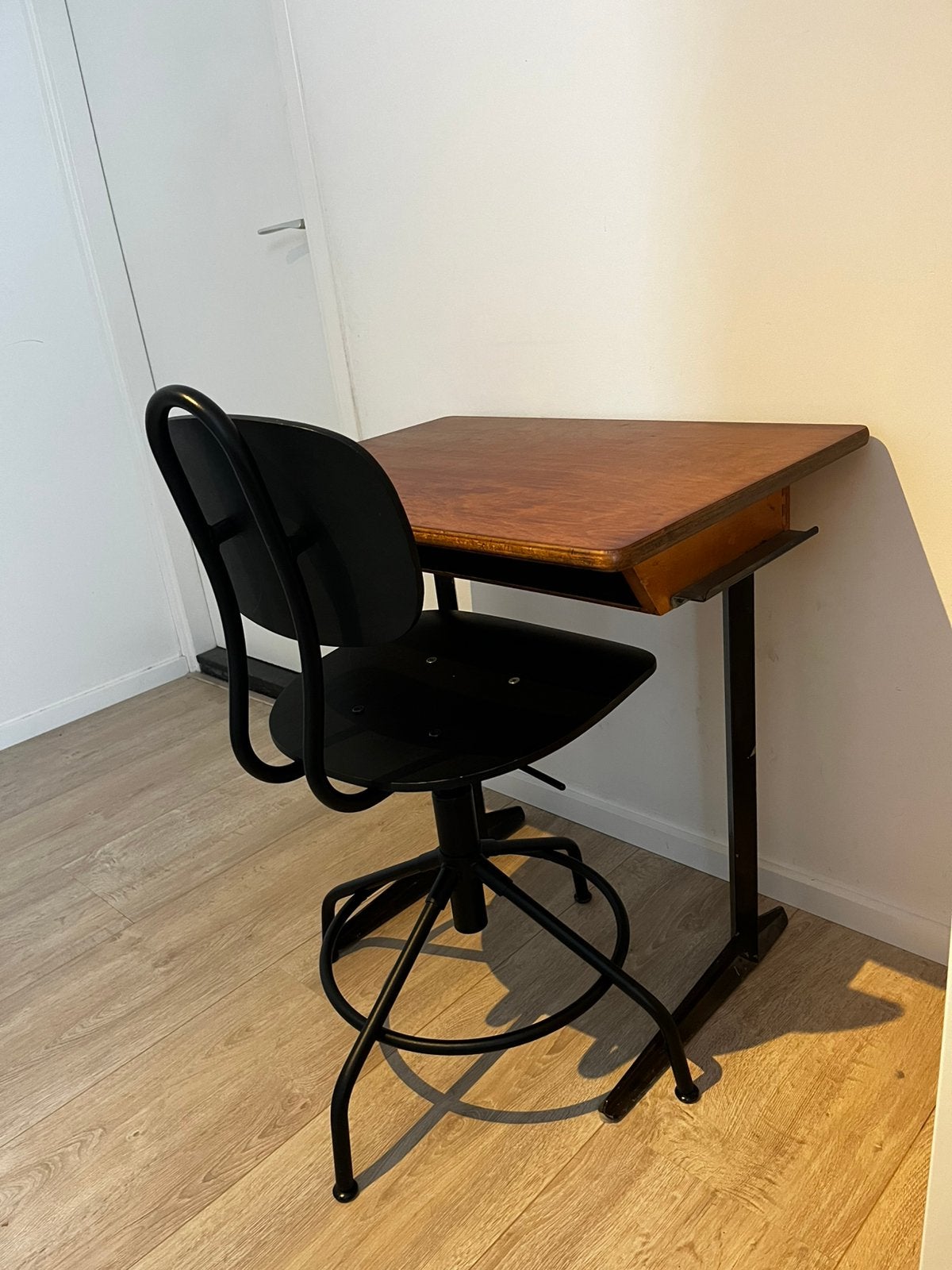 Vintage schoolbank set, Ophalen of Verzenden, Zo goed als nieuw