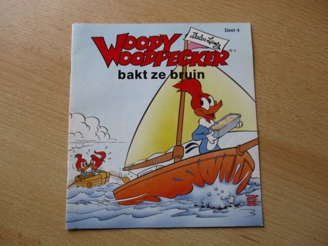 Woody Woodpecker boekje  deel 4  bakt ze bruin  Koopmans, Ophalen of Verzenden, Zo goed als nieuw
