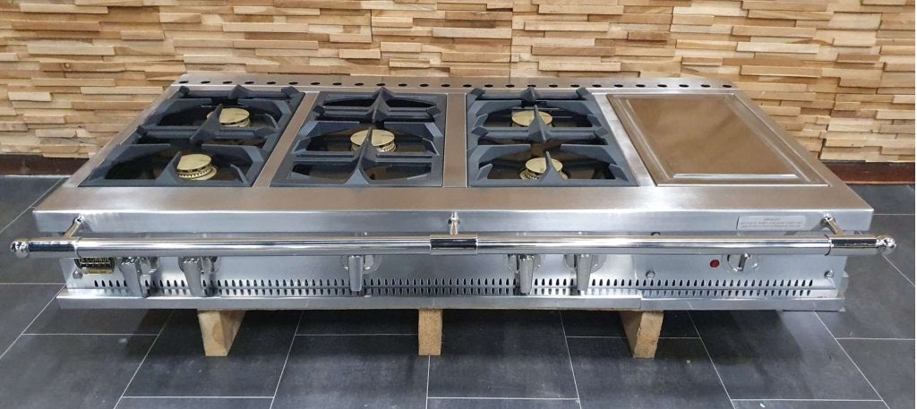 Luxe La Cornue opbouw/inbouw kookplaat 130cm RVS, Witgoed en Apparatuur, Niet ingevuld, Niet ingevuld, Ophalen of Verzenden, Zo goed als nieuw