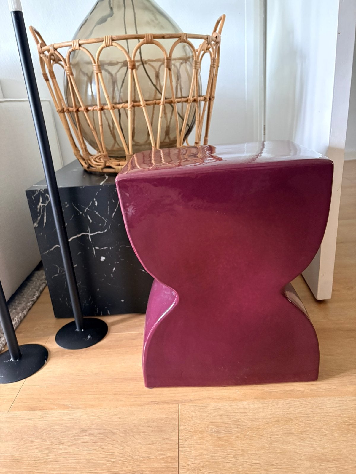 Bijzettafel / kruk Suus karwei NIEUW, Ophalen, Nieuw, Rechthoekig, Minder dan 55 cm