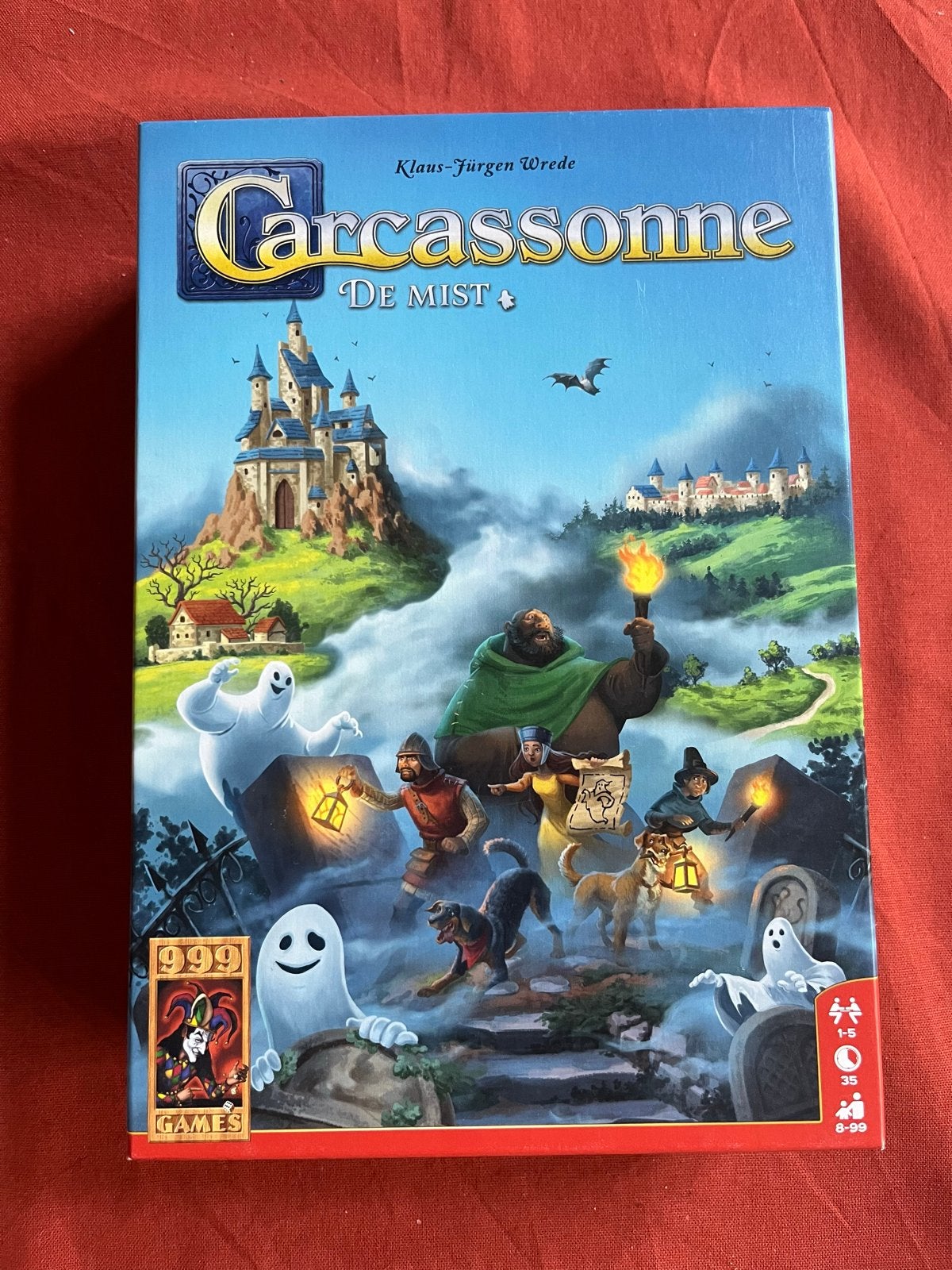Carcassonne: De Mist (NL), Een of twee spelers, Ophalen of Verzenden, Zo goed als nieuw