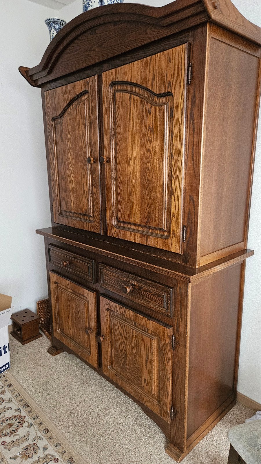 Massief eikenhouten buffetkast / dressoir, Ophalen