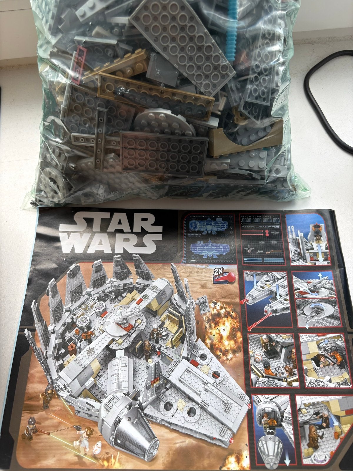 Bouwset Star Wars Millennium Falcon en, Ophalen, Gebruikt, Overige merken