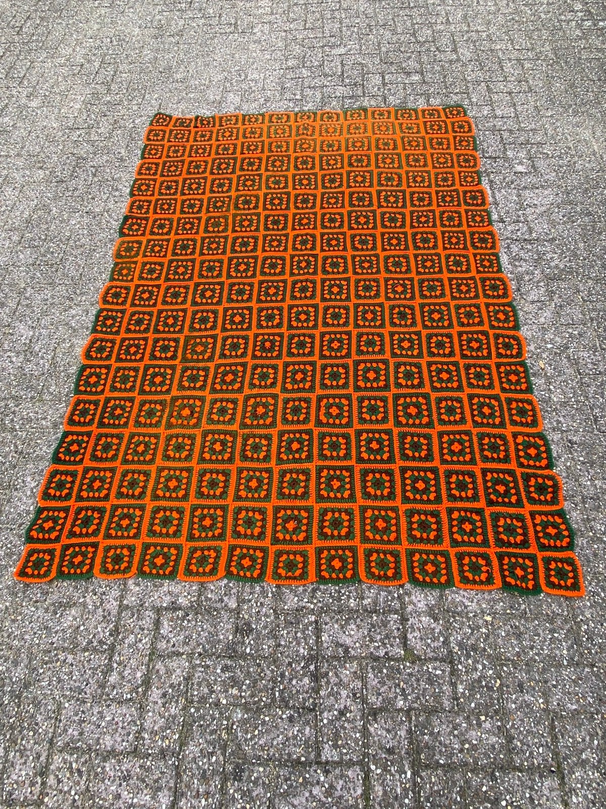 Vintage sprei deken, Huis en Inrichting, Slaapkamer | Beddengoed, Ophalen of Verzenden, Gebruikt, Tweepersoons, Overige typen