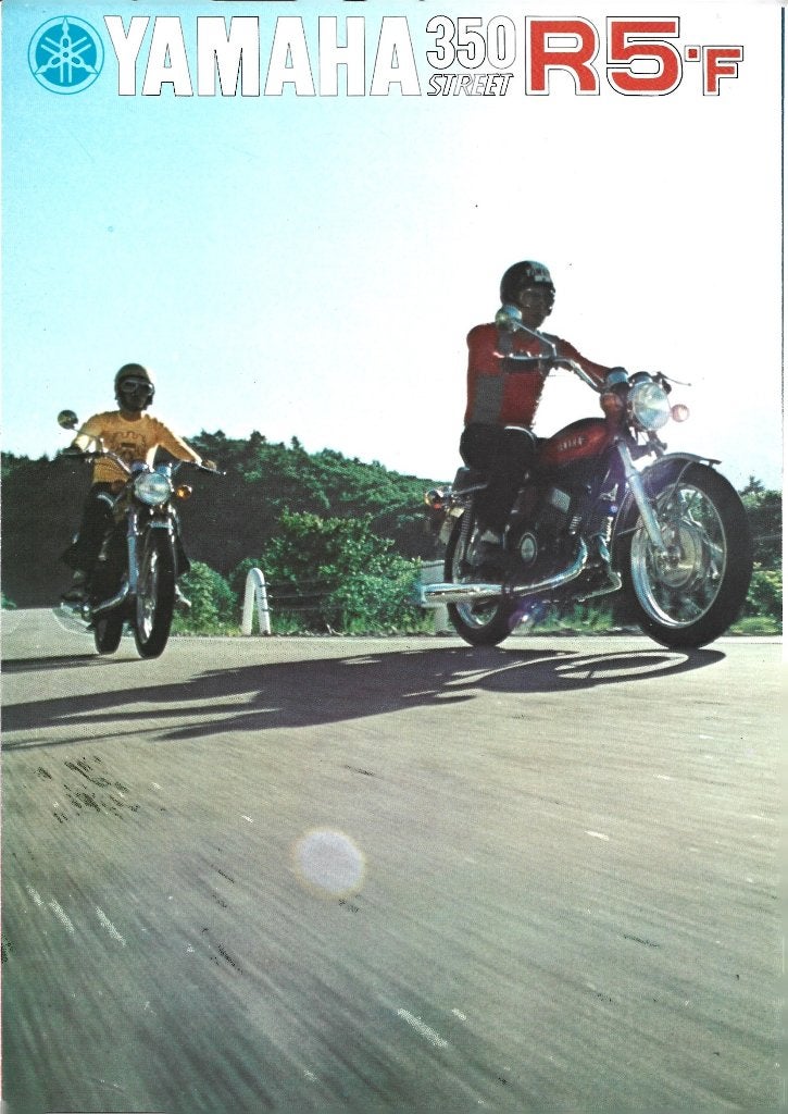 Yamaha 350 model R5 F street folder, Verzenden, Yamaha