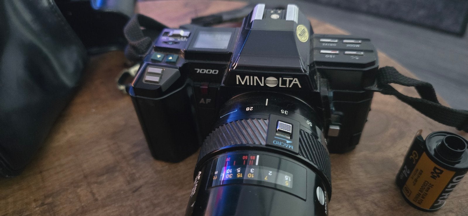 Minolta 7000 AF Spiegelreflexcamera met lens en tas, Audio, Tv en Foto, Fotocamera's Analoog, Ophalen of Verzenden, Gebruikt, Spiegelreflex