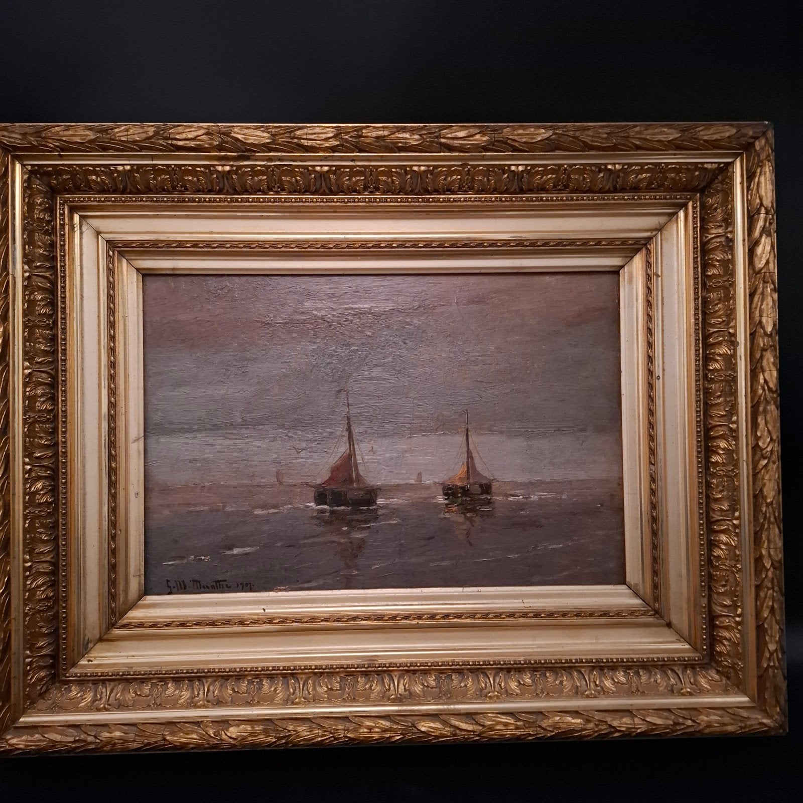 Schilderij Morgenstjerne Munthe, Antiek en Kunst, Ophalen