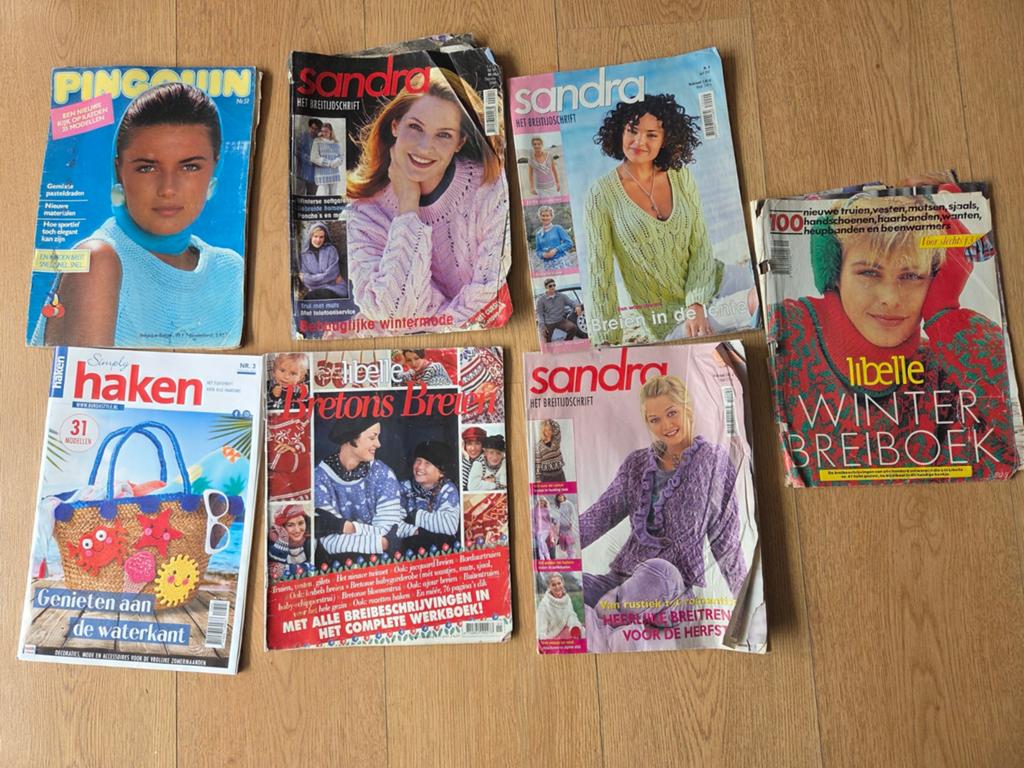 Diverse tijdschriften haken en breien, Hobby en Vrije tijd, Ophalen of Verzenden, Gebruikt, Breien of Haken, Patroon of Boek