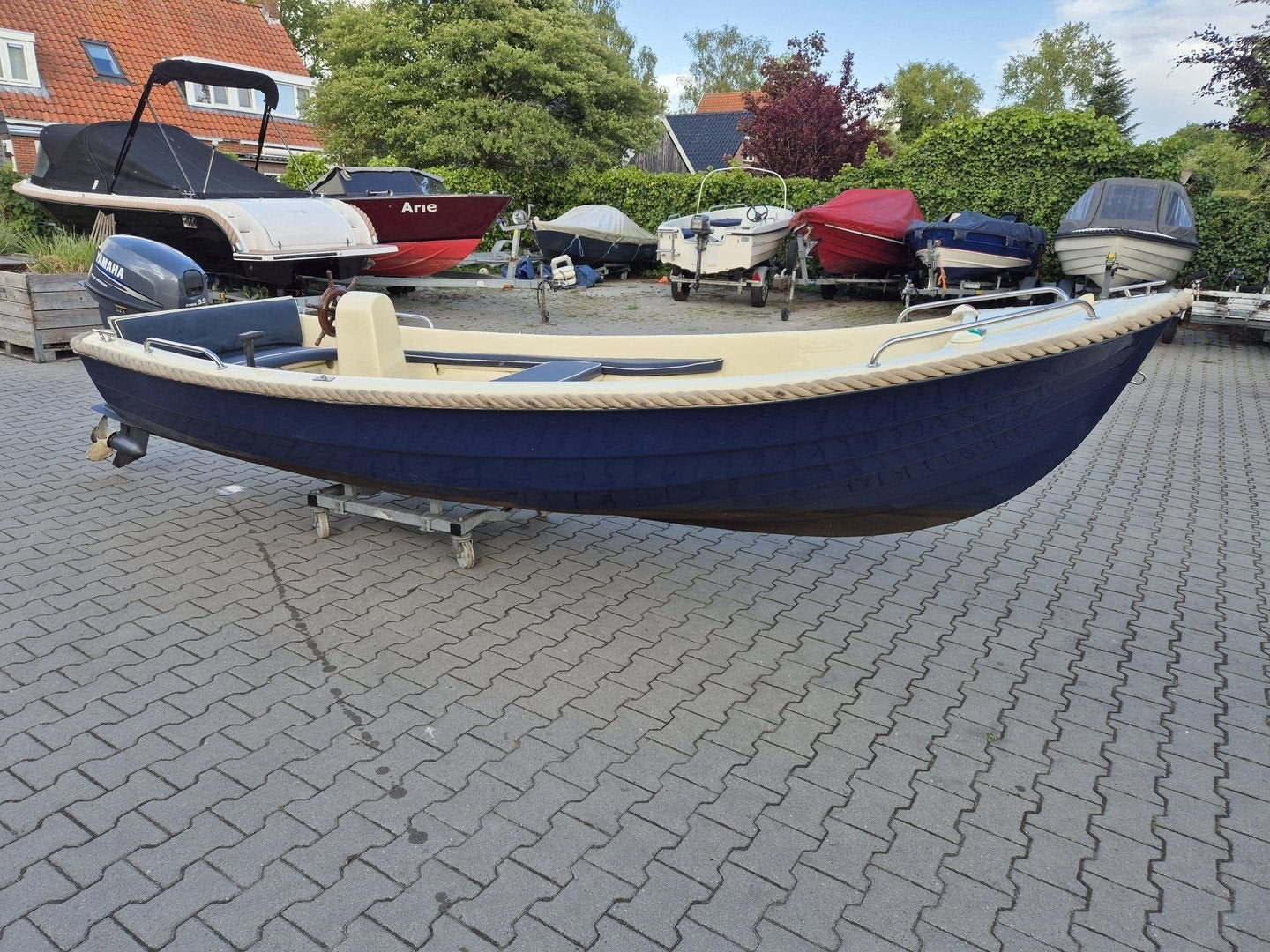 Sloep Ganza 430 met evt. 9.9 pk 4-tact Yamaha, Watersport en Boten, Gebruikt, -, -, Polyester