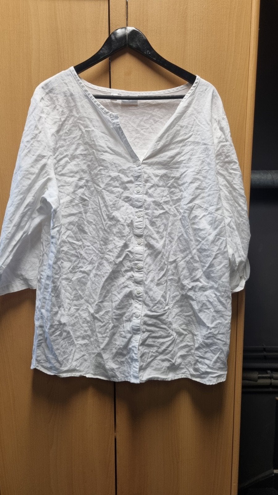 Leuke witte blouse van Bonprix, maat 50, Bonprix, Wit, Maat 46/48 (XL) of groter, Ophalen of Verzenden
