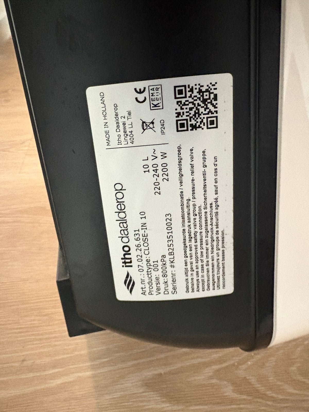 Keukenboiler 10 liter, Ophalen, Boiler, Minder dan 20 liter, Minder dan 3 jaar oud