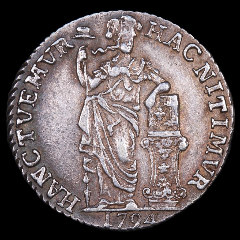 1 Gulden West-Friesland, 1794. Zfr+., 1 gulden, Vóór koninkrijk, Zilver, Ophalen of Verzenden