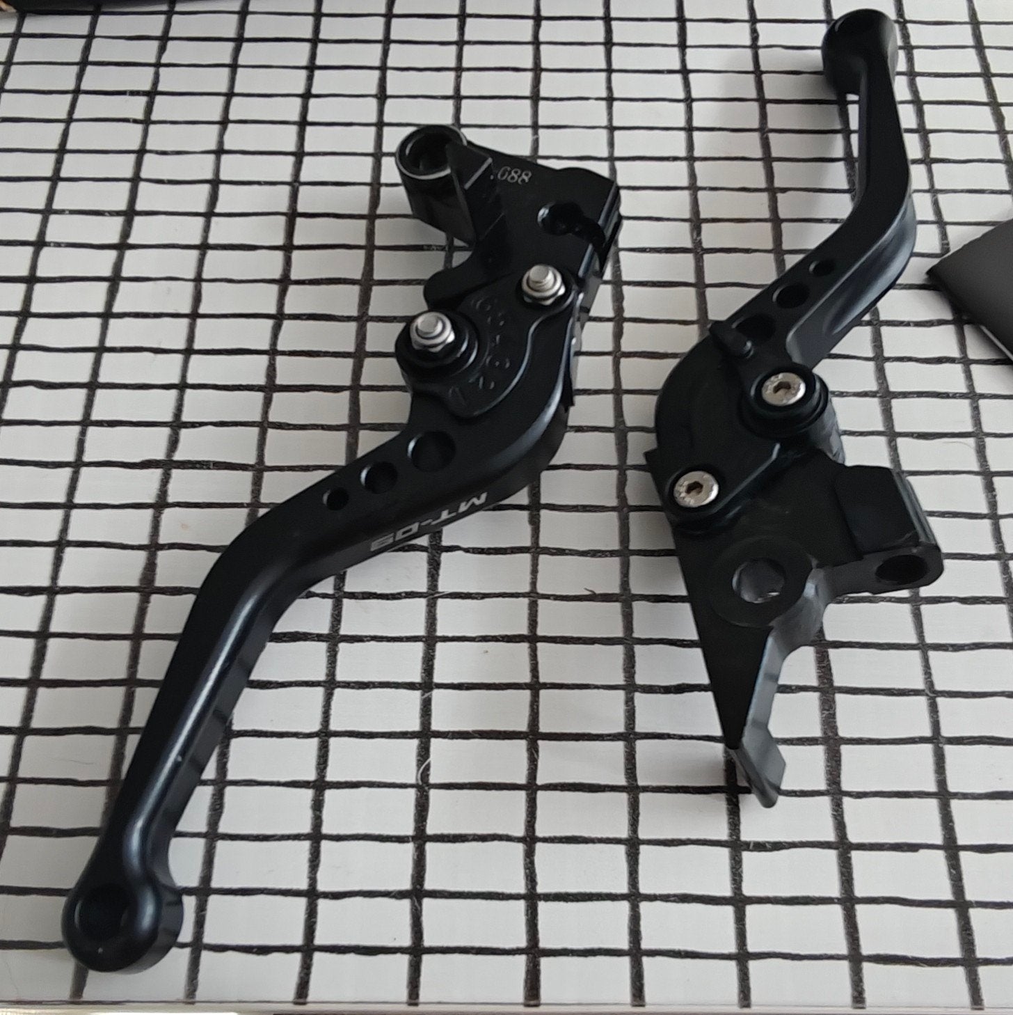 Korte Aluminium Handgrepen voor Yamaha Motoren, Motoren, Ophalen of Verzenden, Gebruikt