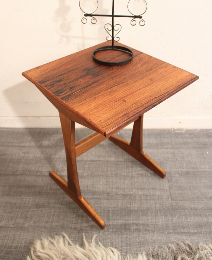 Palissander jaren 60 Deens design bijzet / plantentafeltje, Ophalen of Verzenden
