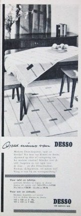 7 vintage advertenties reclames meubels en interieur 56-58, Ophalen of Verzenden, Gebruikt, Overige typen