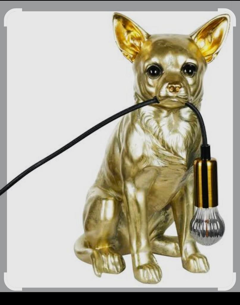 Chihuahua schemerlamp nieuw in de doos, Ophalen of Verzenden, Nieuw, Kunststof, 50 tot 75 cm