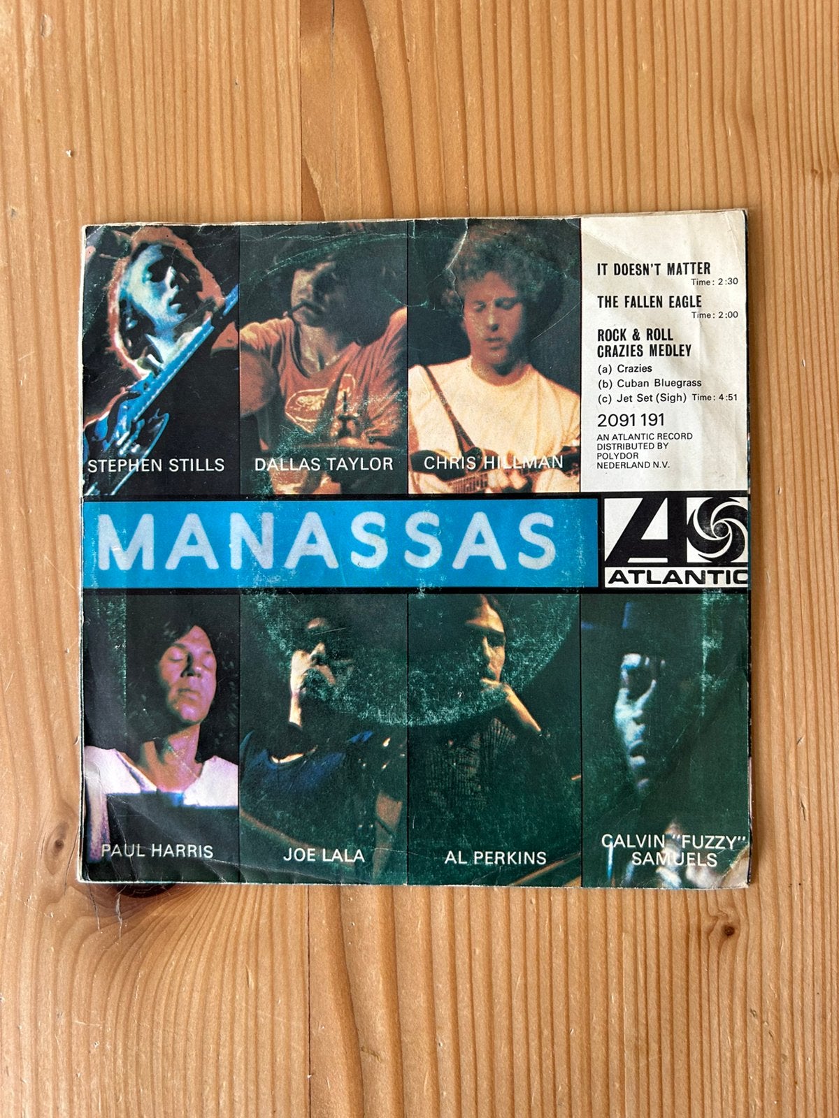 MAXI SINGLE VAN MANASSAS OP ATLANTIC RECORDS, Inclusief binnenhoes, Ophalen of Verzenden, Zo goed als nieuw, Pop
