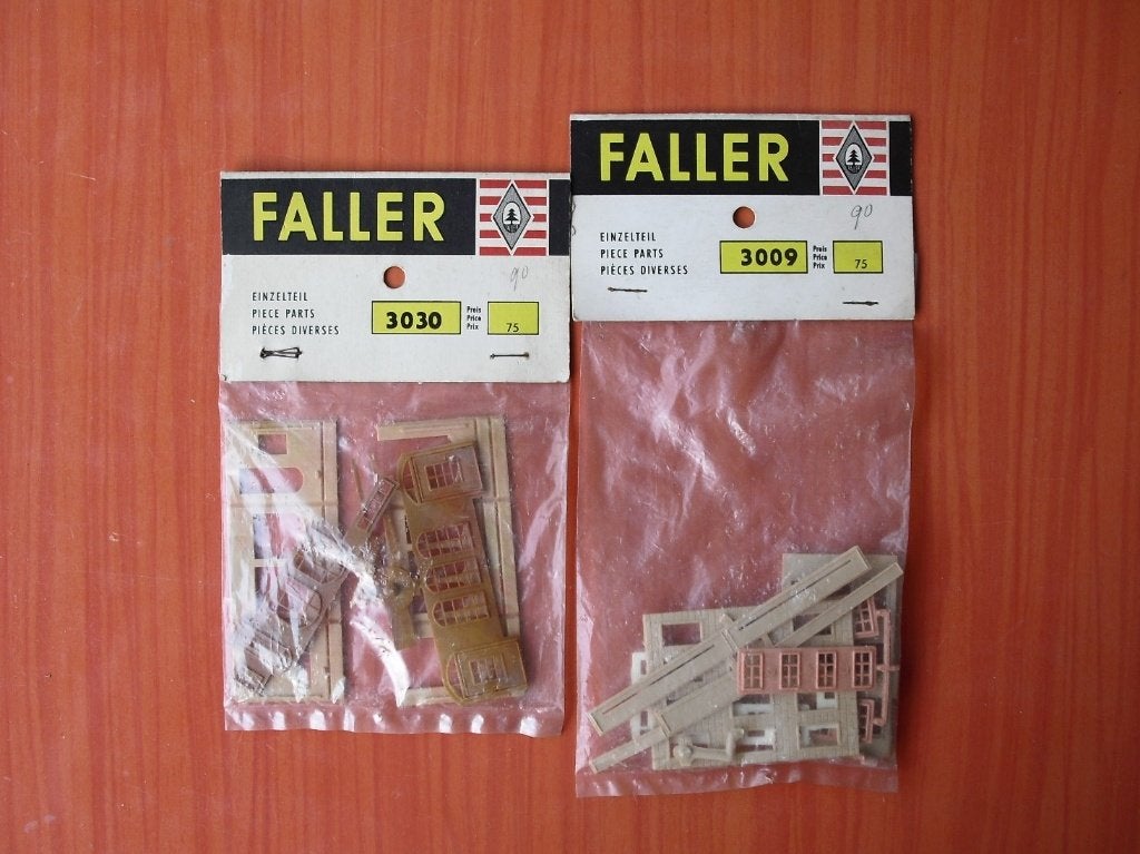 Faller Einzelteilen 3009 + 3030 in originele verpakking, Overige merken, Gelijkstroom of Wisselstroom, Brug, Tunnel of Gebouw