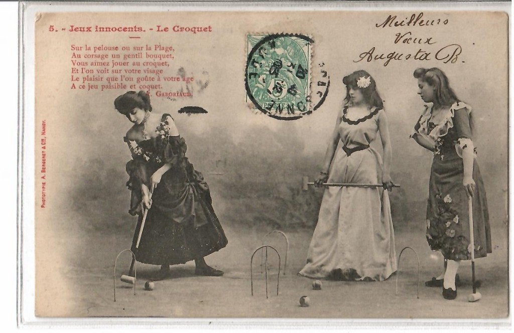 Le Croquet, Ophalen of Verzenden, Voor 1920, Gelopen, Sport en Spel